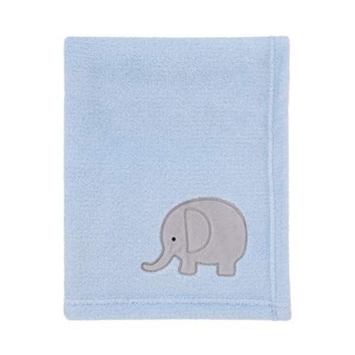 Nojo Blue/Grey Elephant - сет за постелнина за расадници од 4 парчиња