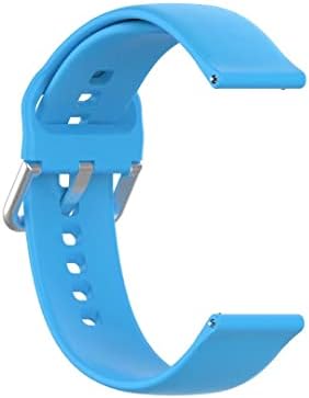 Ipartsonline Silicone Watch Band компатибилен со Amamfit GTR 3/GTR 3 PRO за мажи жени, спортот за замена на лентата компатибилен за Galaxy