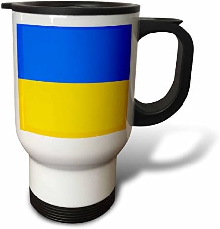 3DROSE „Знаме на Украина Украински сина и жолта Биколор Источна Европа Европска земја во светски не'рѓосувачки челик“, 14 мл, повеќебојни