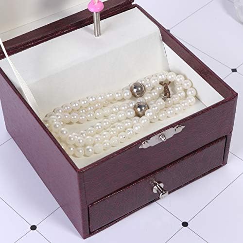 Cabilock 11 годишно девојче идеи за подароци музички кутија за накит со кутија за складирање на фиоки за влечење Contaienr DIY рачно изработено