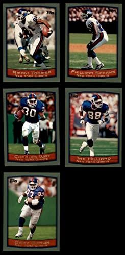 1999 Topps New York Giants скоро комплетен тим го поставија Newујорк гиганти-fb nm/mt giants-fb