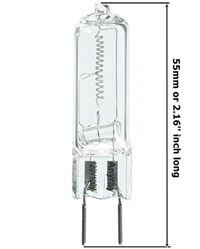 Anyray A1710Y-Пакет G8 100w База Халогени Светилки, T4 JCD Тип, 120v 100-Вати