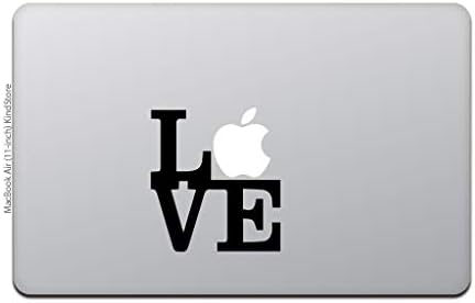 Kindубезна продавница MacBook Air / Pro 11/13 инчи налепница MacBook Love Black M511-B