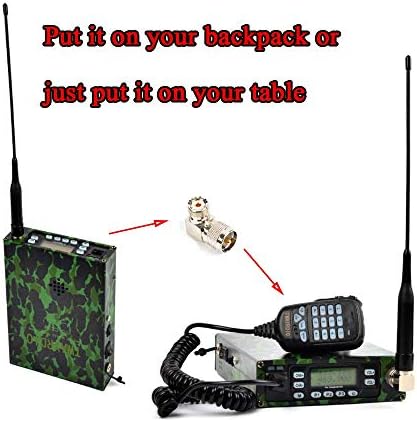 Twayrdio Dual Band VHF UHF Back Pack Mobile Transceiver Вграден 12000mah Батерија двојна PTT MIC преносна шунка аматерска радио со софтвер,