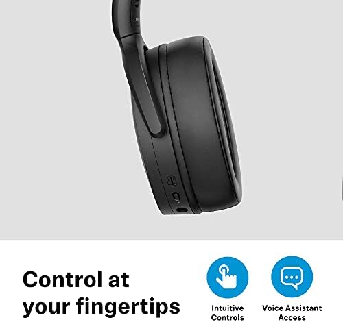 Sennheiser HD 450BT Bluetooth 5.0 безжични слушалки со активно откажување на бучава - 30 -часовно траење на батеријата, USB -C
