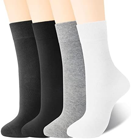 Cо-кутија женски памучни екипи чорапи, тенки меки удобни чорапи за дишење, над чорапи на екипажот на глуждот за бизнис, случајни.