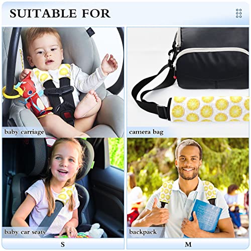 Лимон парчиња каиш за седишта за седишта за бебиња деца 2 парчиња ленти за седишта за автомобили, перничиња за перничиња за заштита