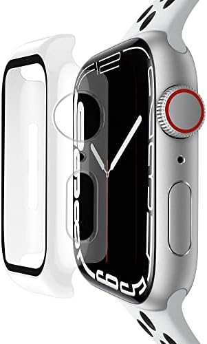 Baozai 2 Пакет Калено Стакло Заштитник На Екранот Компатибилен Со Apple Watch 41mm Случај, Целосна Покриеност Хард Iwatch Случај За Серија