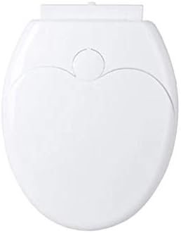 Капа на тоалетот Liruxun ， издолжено тоалетно седиште, возрасно/дете, w/хромирани метални шарки