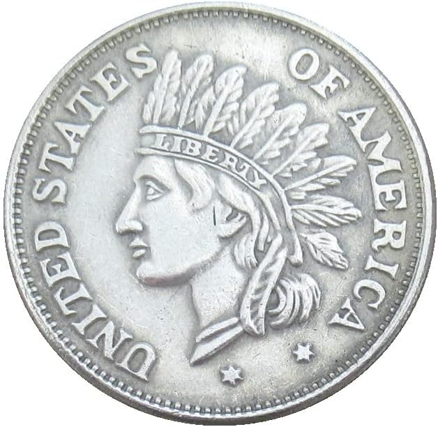 САД 1 1 Комеморативна Монета 1851 Странска Копија Сребрена Позлатена