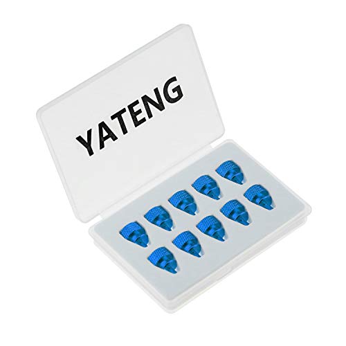 Yateng 10-PCS анодизиран алуминиумски компјутерски куќишта за палци за компјутерско покритие/напојување/PCI слотови/хард дискови DIY Модификација