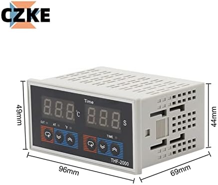 Контролен инструмент за контрола на време и температура на XIRIXX THF-2000 AC85-AC265V 50Hz Дигитален дисплеј PID контролер