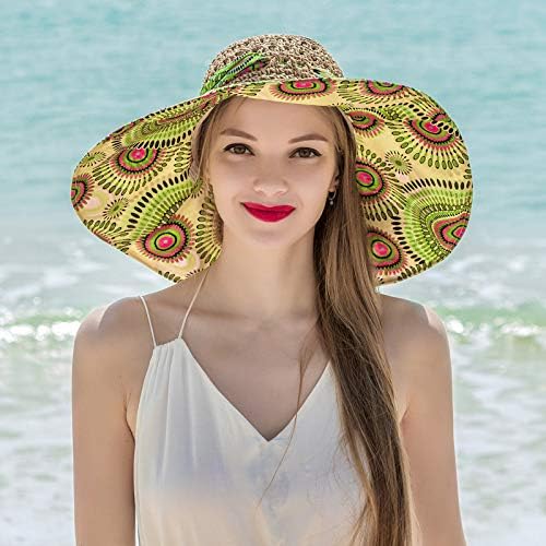 Женска сонце слама капа за дишење широка капа, женска крпеница плажа сонце, капи, рибарски капа, бејзбол капачиња