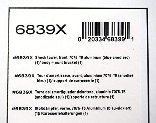 Traxxas 6839X предна алуминиумска шок кула, Slash 4x4, 175-пакет