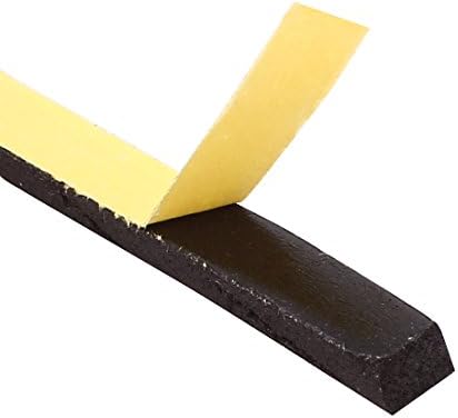 AEXIT 10 парчиња црни лепливи ленти од 0,6 см ширина 3 метри должина од 4 мм дебела еднострана шок -изоларна леплива лента за пренесување сунѓер