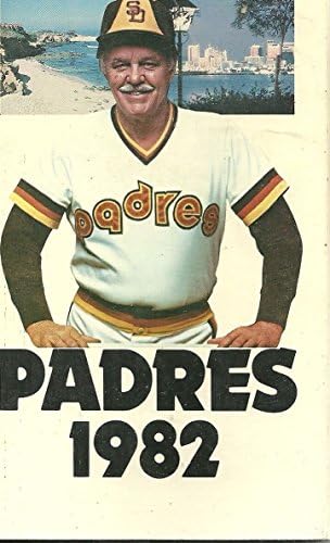 Сан Диего Падрес МЛБ Бејзбол 1982 Медиумски водич Гроздобер одлична боја автентичен