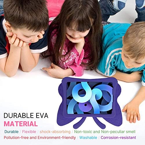 JGY iPad Air 5 2022 Pretty Butterfly Case for Kids Girl Eva Eva Foam Full Cover Crowddy Ipad Air 4 Air5 10.9 Детска кутија со