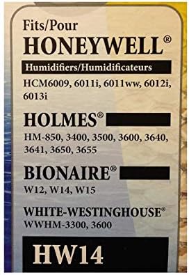 BESTAIR HW14-PDQ-4 Продолжен живот овластувач за замена на хартија за замена на фитил, за Honeywell HCM6009, 6011I, 6011WW, 6012I, 6013I, 7,9