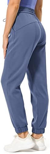 Charfuala lightsенски високо половини ултра меки модални џогери кои работат со џемпери, панталони за дневна салон со џебови
