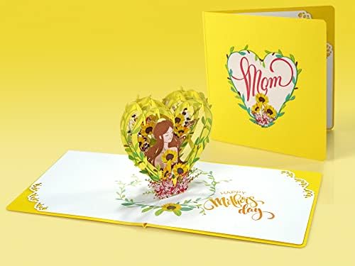 CUTPOPUP Роденденска Картичка Се Појавува, Денот На Мајката, 3D Поздрав, Ви Благодариме Картичка