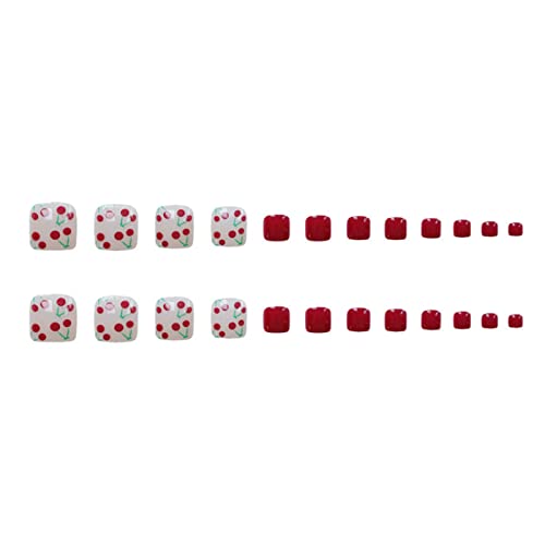 Камизе Цреша Лажни Нокти Совети Квадратни Црвени Притиснете На Ноктите На Прстите Краток Акрилен Печат На Ноктите Вештачки Целосен Капак Ноктите