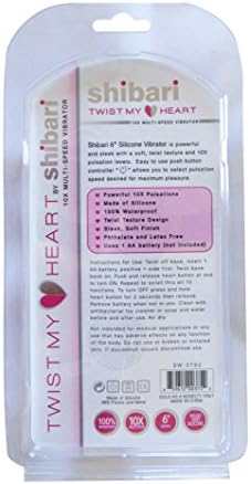 Shibari Twist My Heart Vibe, текстуриран силиконски вибратор, 10x, црно