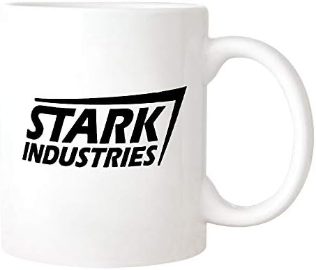 DeeprollingQAQ - Iron Man Mug, Stark Industries лого кригла, тони Stark Cafe Chige, 11oz новини керамички кафе кригла/чаша