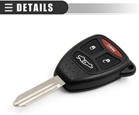 Мотофорти за автомобили клуч за далечински управувач, влез за влез без клучеви, за Jeep Grand Cherokee 2005-2007, 4 копчиња,