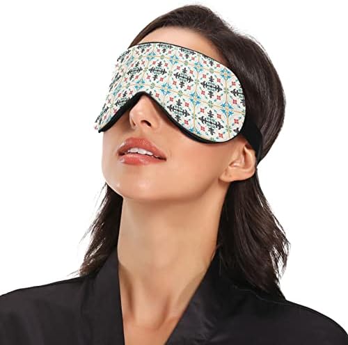 Талавера керамичка народна плочка за дишење на очите за спиење, маска, ладно чувство за спиење на очите за летен одмор, еластична контурирана