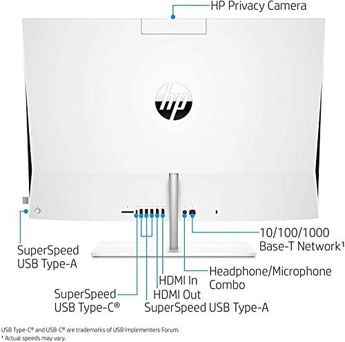 HP Павилјон 27 Допир Десктоп 512GB SSD Победа 10 Про Компјутер Компјутер Сите-Во-Едно