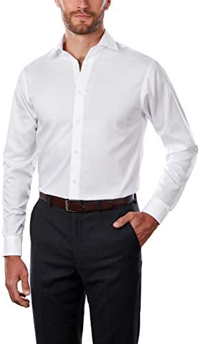 Машка кошула за фустани за мажи во Калвин Клајн редовно се вклопуваат со железна херингбон
