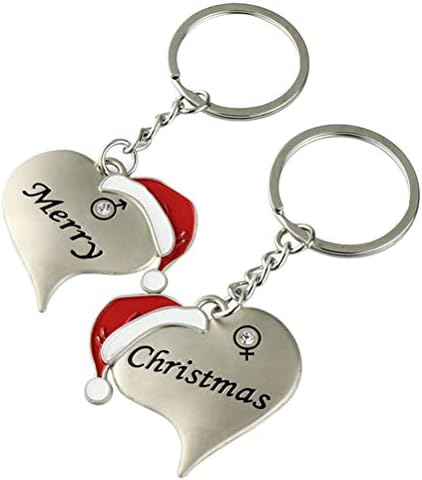Абоофан 2 парчиња креативни клучеви за клучеви за клучеви клучни прстени Декоративни висечки подароци lубители на ќ