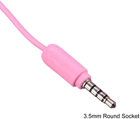 Ретро телефонски приемник на ретро телефонски телефон од 3,5 мм за микрофон звучник мазно розово