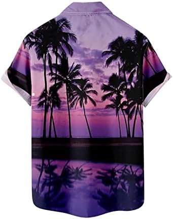 Bmisegm летни маици за мажи за мажи летен одмор туризам плажа моден тренд на слободно време 3Д дигитално печатење печатено