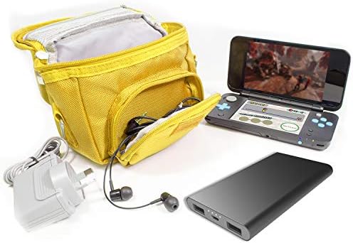 Орз -торба за патувања за конзоли на Nintendo DS - Вклучува јамка за појас, рачка за носење, лента за рамо - жолта