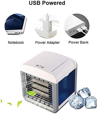 Вентилатор за климатик за личен вселенски климатик, мини преносен ладилник за воздух, мал 3 брзини тивки вентилатор за маса за
