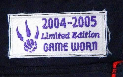 2004-05 Торонто Рапторс Лорен Вудс #3 Игра користеше виолетова црна маичка DP05874 - Игра користена МЛБ дресови