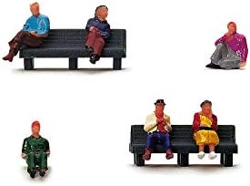 Хорнби оо мерач Луѓето кои седат на клупите на паркот 1:76 Скала минијатурни бројки за распоред на модели на воз R7119