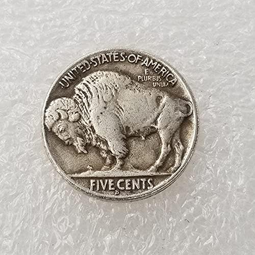 Антички занаети Wanderer Silver Buffalo Buffalo Coin Copemorative Coin Foute Coin Coin 327