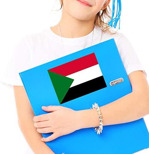 Знаме на лаптоп за лаптоп за лаптоп на налепница Судан, 5,5 x4