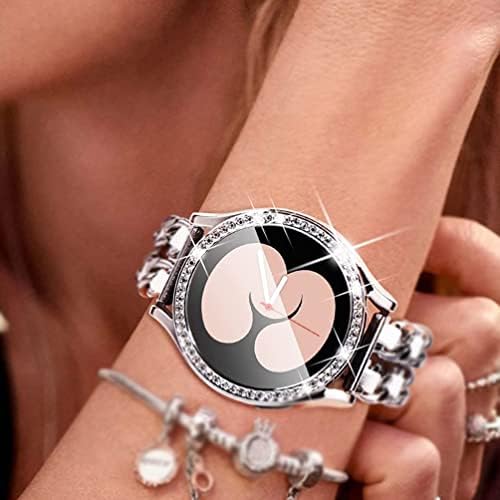 Sankel компатибилен за Samsung Galaxy Watch 5/4 44mm Случаи за заштитник на екранот, [2 пакет] Кристални дијаманти за блинг со целосна