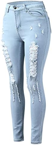 СИКИЕ хеланки Темни фармерки сини обични женски фармерки средно класично тесно џебно половината женски фармерки панталони слаби