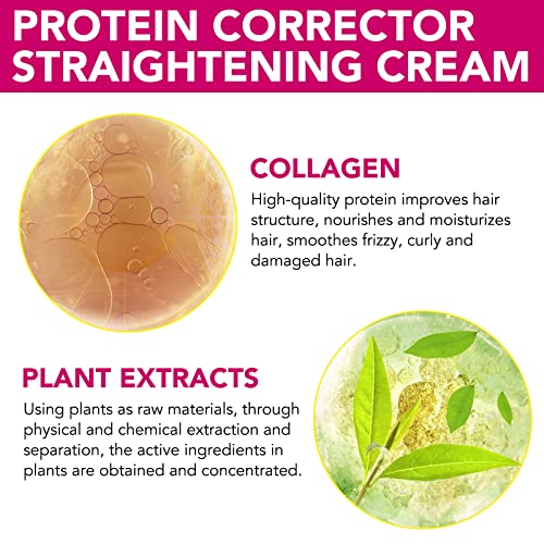 Протеини корекција на крем за затемнување на косата, свила и сјај за зацрвстување на косата, колаген сјај и измазнување на крем за затегнување