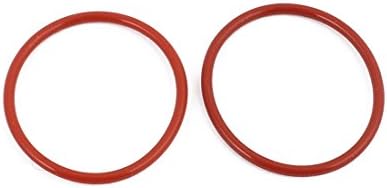 AEXIT 20 парчиња црвени заптивки и O-прстени 23мм x 1,5мм отпорност на топлина што не е отпорна на маслото NBR нитрилна гума О прстен О-прстени