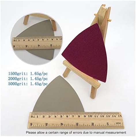 Zsblxhhjd Абразивна шкурка суво и влажна триаголник со влечење на тркалото и ринг-шкурка силиконски карбид 60-10000 абразивна алатка за полирање