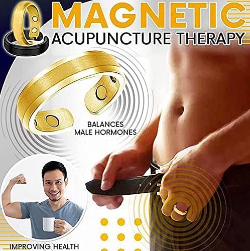Мажите кои траат терапевтски магнетски прстен, елегантен магнетна терапија, олеснување на болката во прстенот за артритис, карпален тунел