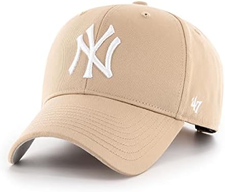 47Brand New York Yankees Khaki го подигна основниот МВП Бејзбол капа, каки, ​​една големина
