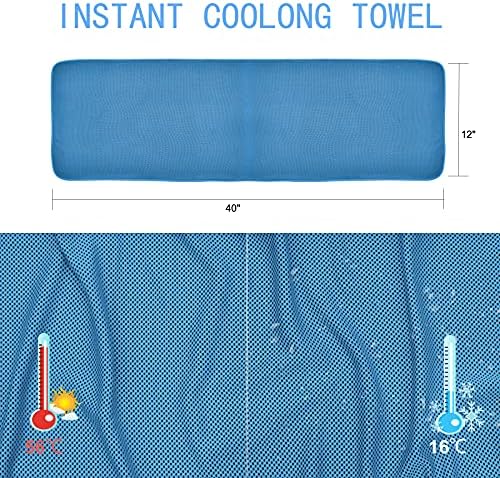 Амгико Инстант ладење крпа 8 пакувања, крпи за тренингот за теретани мраз крпи за микрофибер за спортски салата крпи фитнес топла јога пешкир