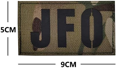 JFO инфрацрвени рефлексивни IR -лепенки воен тактички морал лепенка за лепец амблем Апликат кука закрпи за облека додатоци за ранец
