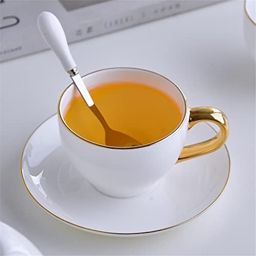 ZLXDP Елегантен коска Кина чај чај чаша чаша керамички сад цвет чајник сет кафе чаша платина раб чај чај чај сет подароци